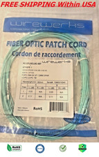 LC to LC UPC Duplex FOPC OM4 2F 1.2MM OFNR Fiber Optic Patch Cord 5PK 7 Meters
