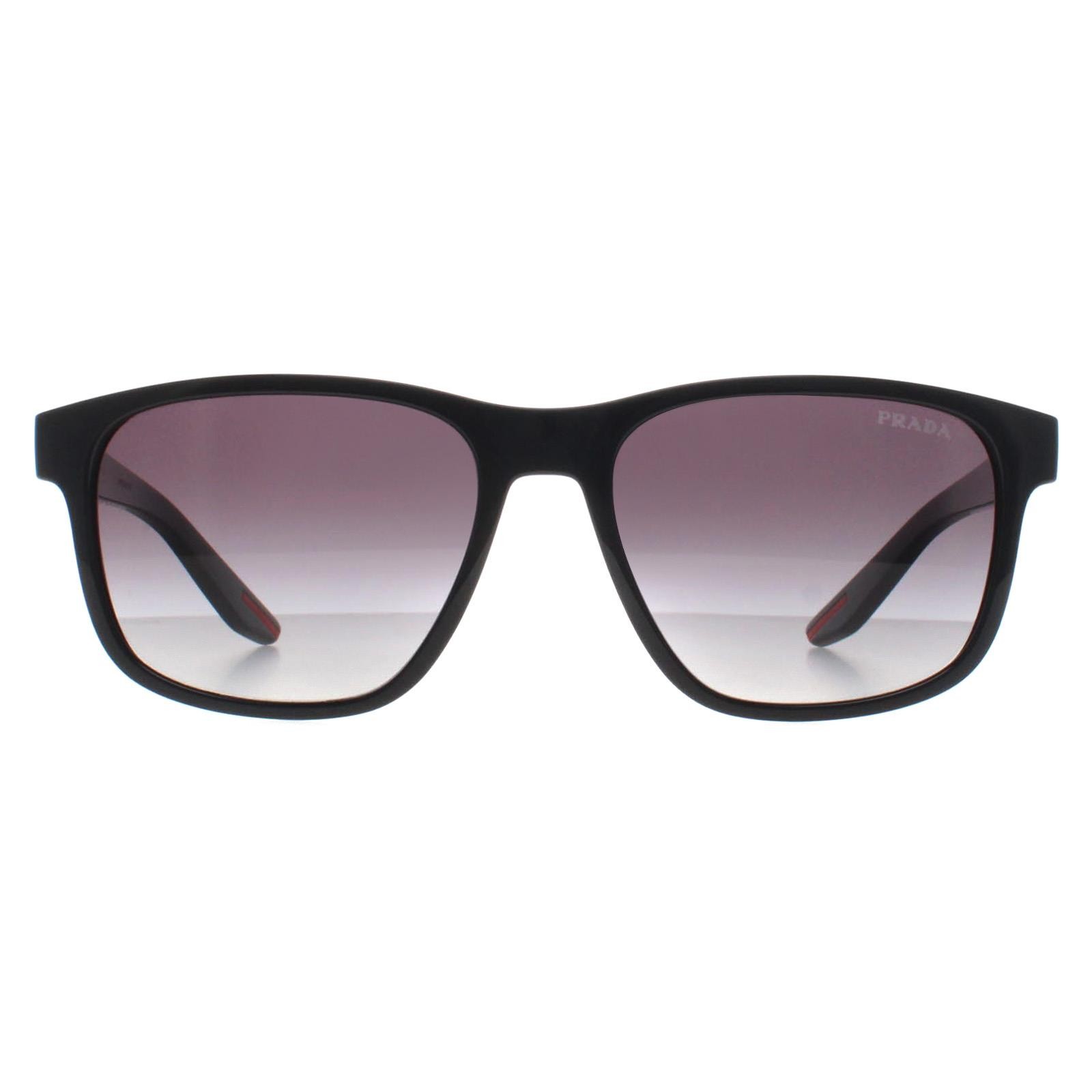 Prada Futuristic Casual Sunglasses Linea Rossa - Male - Sunglasses - Black - 56 Mm - Accessories - Image 2