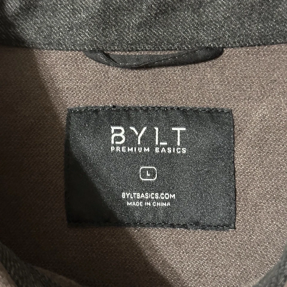 NWT Bylt Basics Coastal Overshirt Coffee Size Large (L) Fast Shipping - Image 2 of 4
