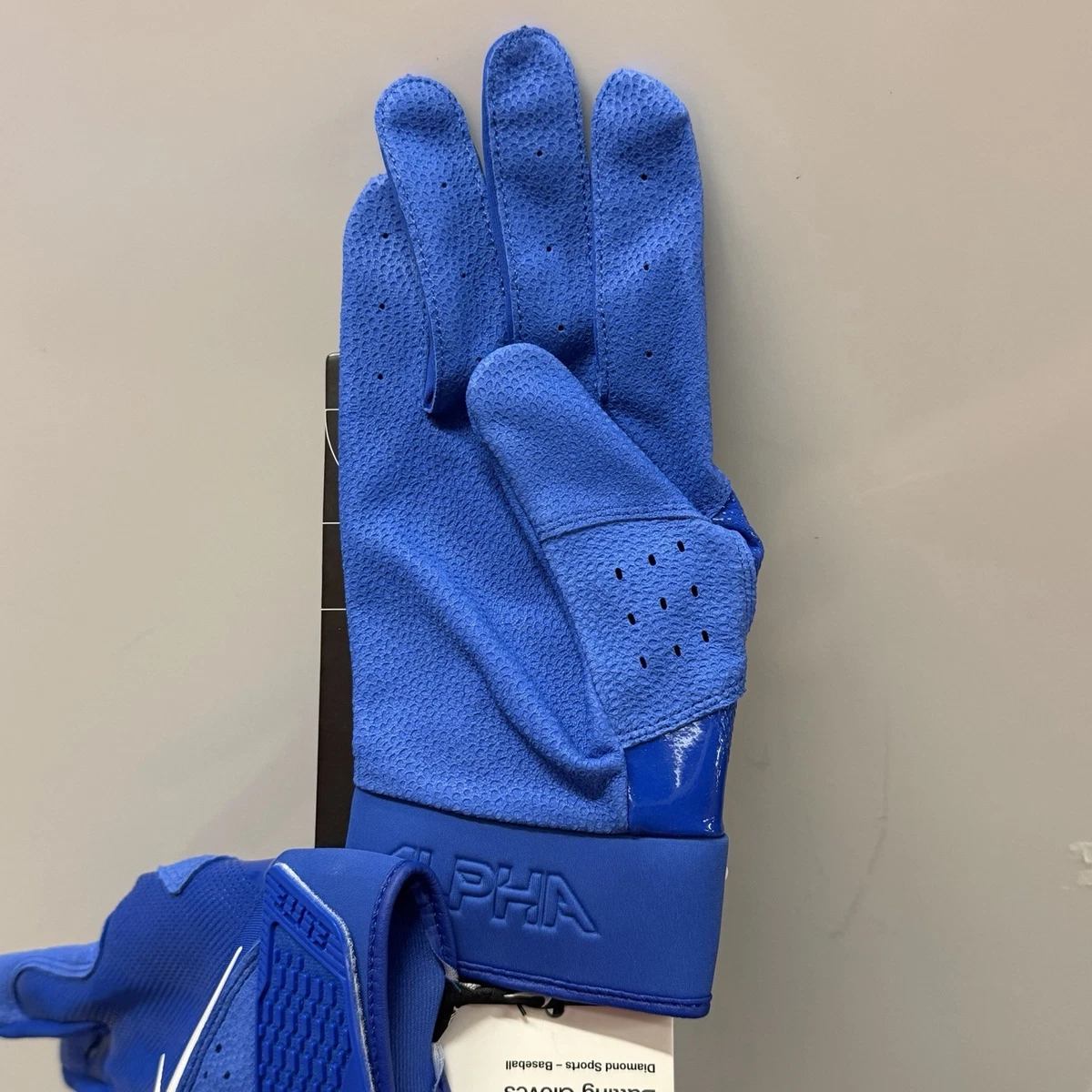 Guantes de béisbol de bateo Nike Alpha Elite para hombre talla XL azul real FD7868-434 NUEVOS