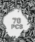 70 Piece Ball Joint Building Blocks Dark Gray End Cup Towball Parts Kit NEW
