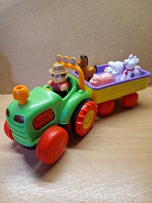 Kiddieland Bauernhof Tier Sound Traktor Musik Lichter Spielzeug komplett - funktioniert
