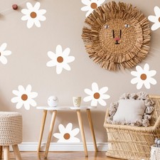 Large Daisy Flowers Boho Wall Stencils for Painting Large Pattern on Wall, Co...