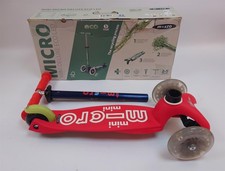 Micro Scooters Mini Micro Deluxe Eco LED Scooter MMD164 2-5 Years Red Outdoor 