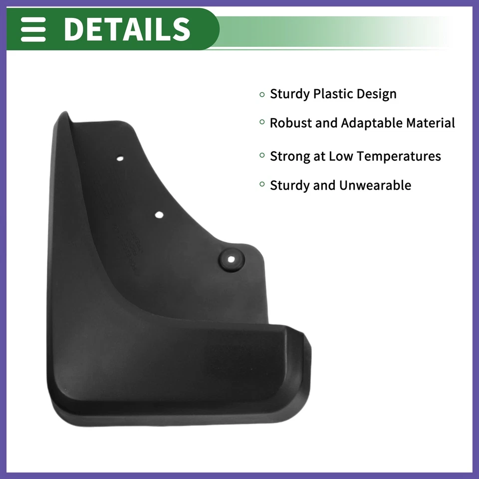 Mud Flaps Splash Guards Mud Guards for Ford ESCAPE 2010-13 W/ Mount Accessories - Image 4 of 4