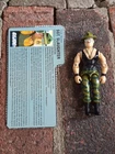 Gi Joe Sgt Slaughter V2 1986 Triple T Driver Camo Good Paint w/ File Card