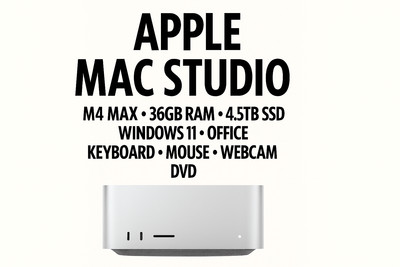 Apple Mac Studio M4 Max   36GB RAM   4,5TB SSD   Windows 11   Office   Extras