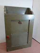 Antique Wood Wall Medicine Cabinet  Primitive Farmhouse Rustic Wall Cabinet 