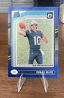 2024 Panini Donruss Optic Drake Maye Blue Glitter #229 (RC) Patriots