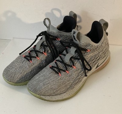 Nike Labron 15 Low Melon XV Grey With Black Trim Size 14
