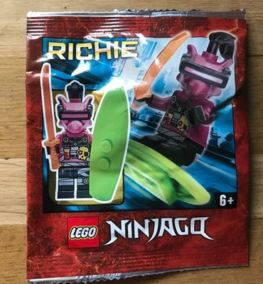 POLYBAG FIGURINE MINIFIGURE LEGO NINJAGO FOIL 892068 RICHIE SUR LE SURF - Photo 1/4