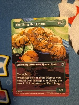 The Thing, Ben Grimm (Borderless) 322 Marvel Super Heroes NM