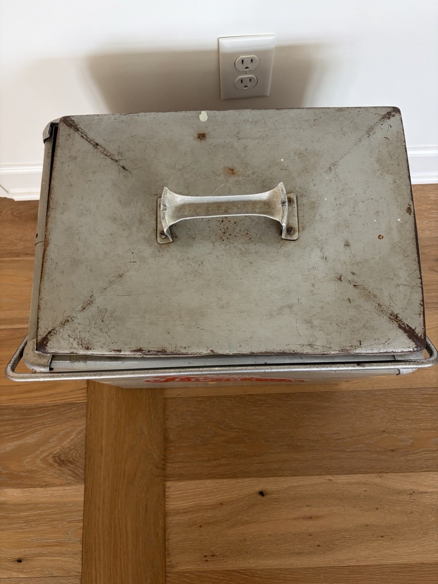 Vintage Pepsi Cola Double Dot Grey Cooler Gray | eBay