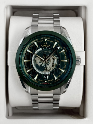 2025 Omega Terra Co-axial Master Chrono GMT 43mm 220.30.43.22.10.001 Green Dial