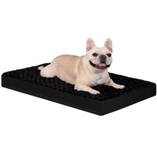 Dog Crate Bed Waterproof Dog Bed for Crate Soft Rose Velvet Supportive Kennel...