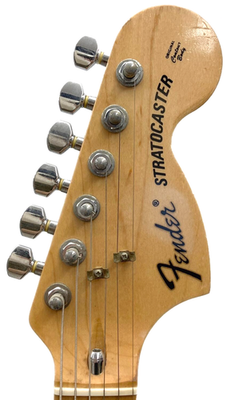 Fender Japan Stratocaster Guitar ST72-55 Black Large Head Made in