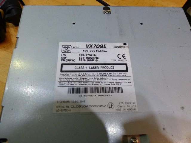 Clarion - VX709E Navigation mit NP 509E, CCB 509, Fernbedienung viele Kabel - Bild 2 von 4