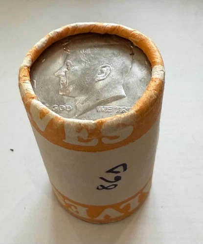 Uncirculated Original Bank Wrapped Roll of  1986-D Kennedy Half Dollars 20-Coins