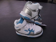 BNWT Little Girls Sz 12 Rivers Doghouse Brand Blue White High Top Jogger Shoes