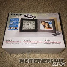 COBY DP5088 Deluxe 5" Digital Photo Frame  Clock w/ Multimedia Playback
