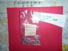 6 MITCHELL 300 HEX NUTS NEW MITCHELL REEL PART 81008 + FIT 301 330 400 440 752 +
