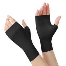 Anti-UV Fingerless Gloves Driving Glove IceSilk Half Fingers Gloves Thin Mitten⊥
