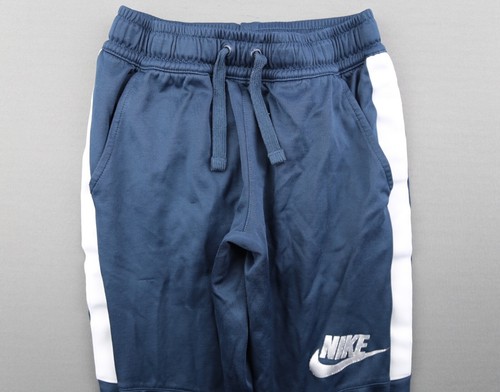Vintage Boy's Nike Sweatpants Jogger Blue White Stipe Size Lg (Msr 21x26) - Picture 2 of 10