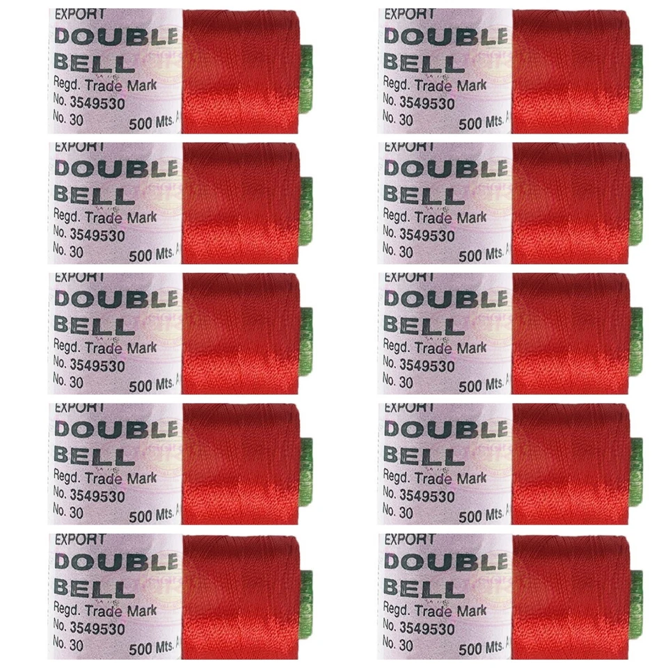 10X Viscose Rayon Yarn Thread Hot Red Colour 500mtr,Hand & machine embroidery - Image 3 of 3