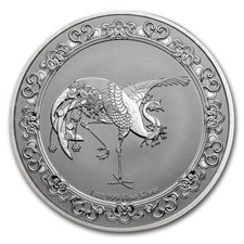 2 $ Dollar Feng Shui Celestial Animals - The Red Phoenix Niue 1 oz Silber 2020