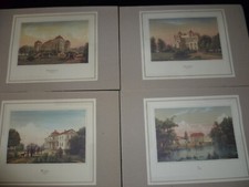 RACCOLTA 26 STAMPE VARI TIPI INCOLLATE SU CARTONCINO 50 X 35 CM FIORI VILLE INFO