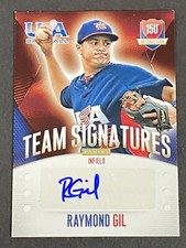 Raymond Gil 2014 USA Baseball 15U National Team Signatures Auto #ed 221/299