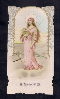 Santino Holy Card Sant'Agnese V. M. [1]