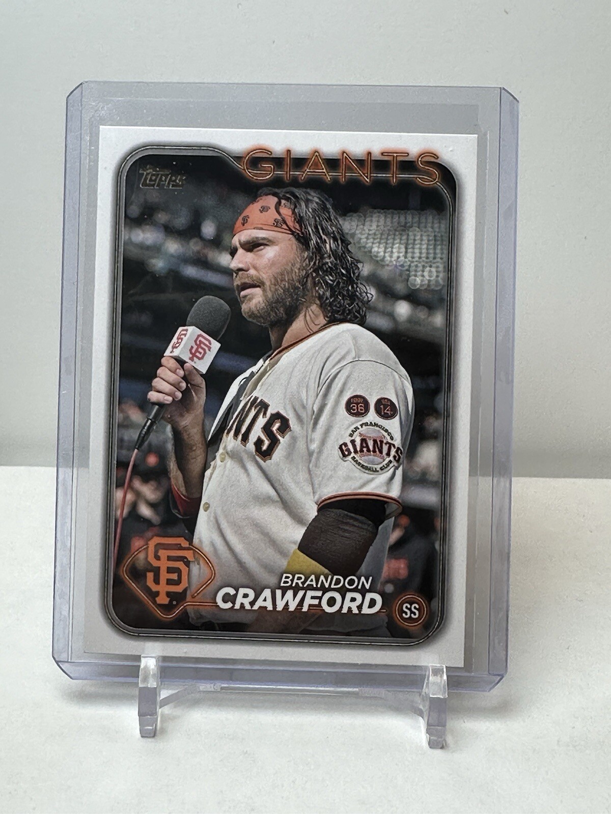 Brandon Crawford 2024 Topps Series 2 Baseball Golden Mirror SSP #416 Giants