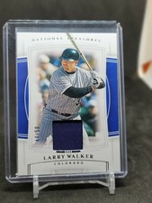 LARRY WALKER 2020 NATIONAL TREASURES  Game Used RELIC CARD /50 Colorado