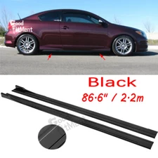 For Scion TC 2005-2016 Black 86.6" Side Skirt Rocker Panel Lip Splitter Spoiler