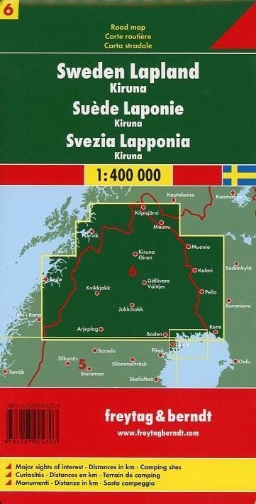 Thumbnail - Fub Schweden 06 Lappland / Kiruna 1 : 400 000. Autokarte | Deutsch