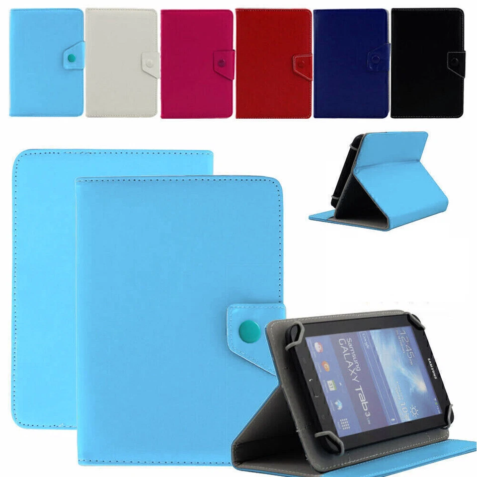 Leather Tablet Case Cover Rugged Smart Stand For Lenovo Tab M7 M8 M10 E7 E8 E10 - Image 2 of 4
