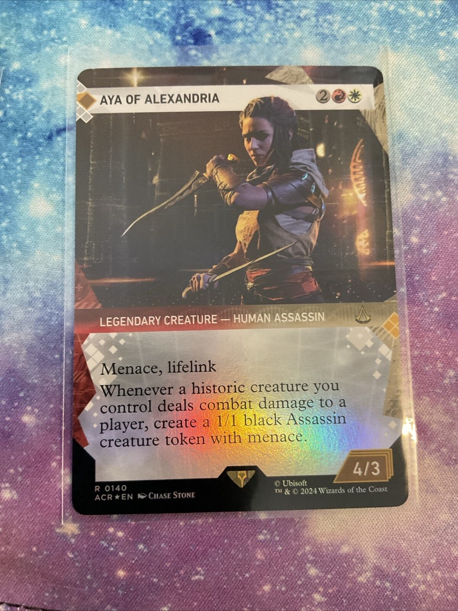 MTG Assassin's Creed - Aya of Alexandria - FOIL Showcase Rare - 0140 NM