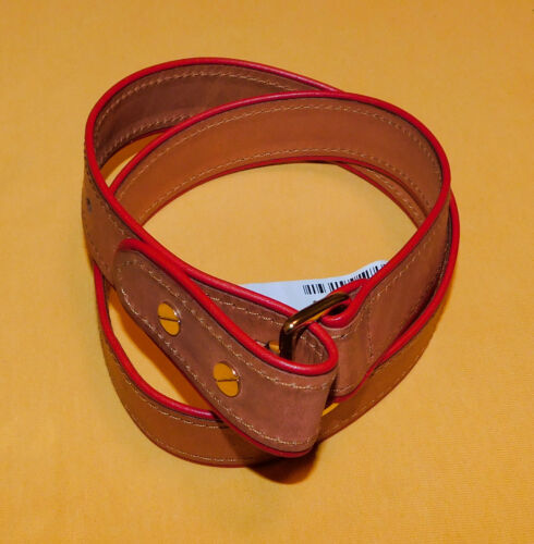 CLUB MONACO Belt! Skinny, Brown, Faux Snakeskin, with Gold  display picture 1