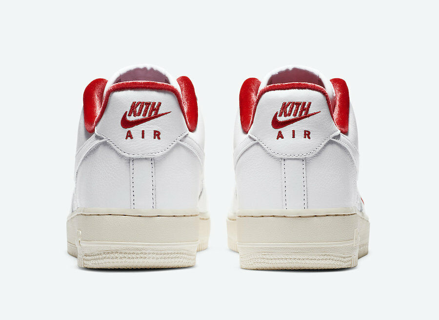 KITH x Nike Air Force 1 Low White Red CZ7926-100 From JP US 6.5 - 12  Authentic