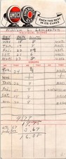 VINTAGE AMOCO AMERICAN GAS SCORE SHEET PAPER EPHEMERA PETROLINA BL246