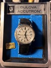 Bulova Accutron Series 218 21365 W SS Excellent, Original Box, Display Case