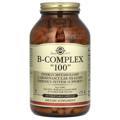 B-Complex ''100'', 250 Vegetable Capsules