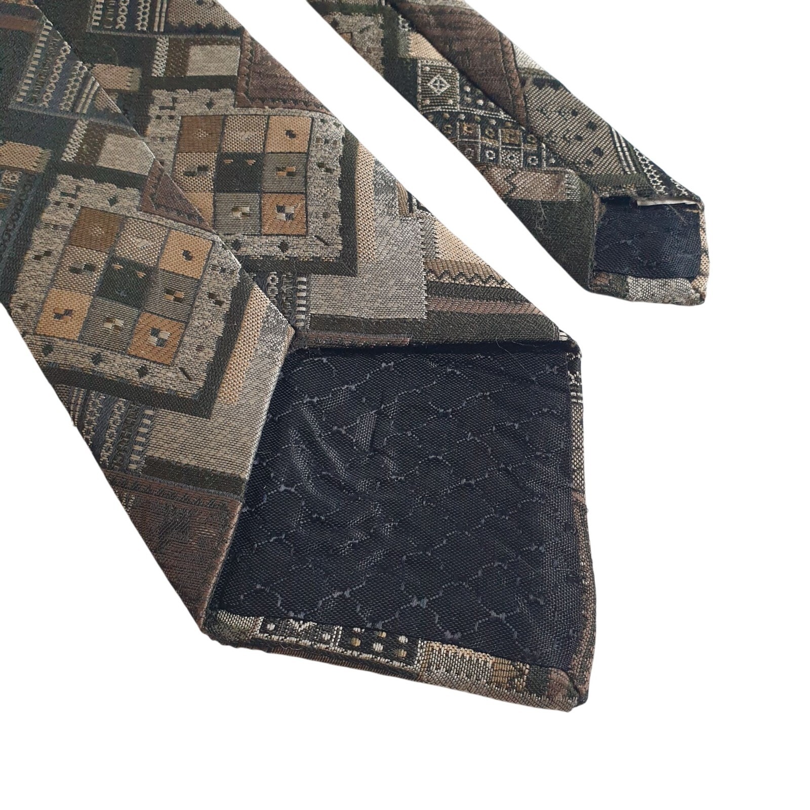 Marc Olivier Mod Geometric Patchwork Men Necktie … - image 5