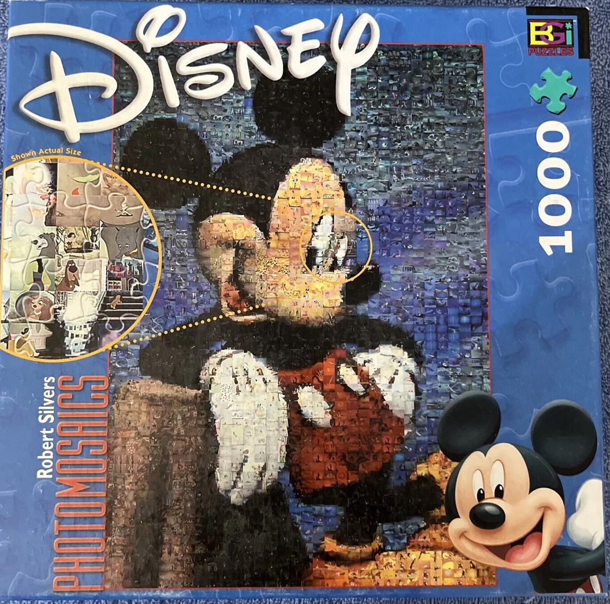 Disney Mickey Mouse Photomosaics 1000 Piece Puzzle & Poster Robert