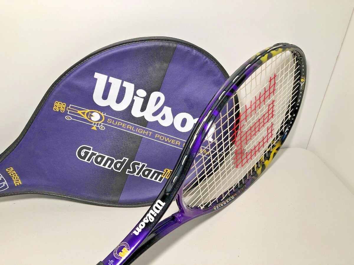 Raquette Wilson Grand Slam 110 SPS – Taille 4 1/2, Oversize, Système Puissance – Occasion
