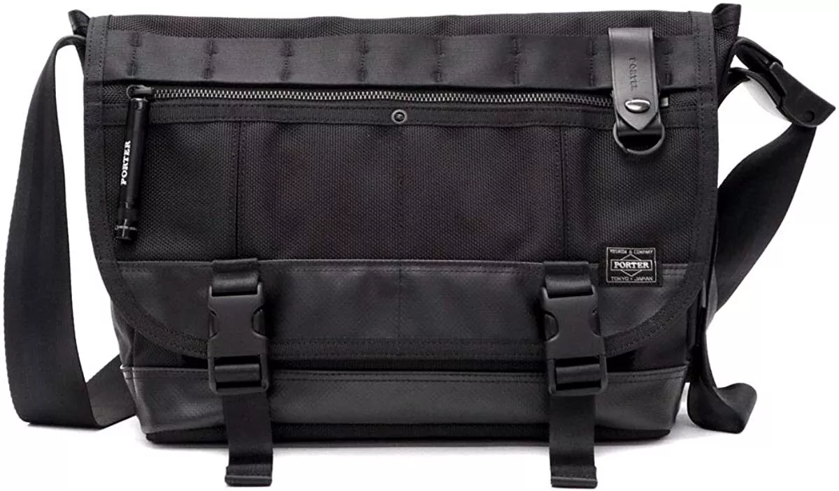 Yoshida PORTER HEAT MESSENGER BAG S Black 703-07968 JAPAN New