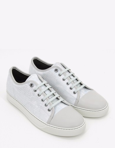 New Mens Lanvin White Python Skin 