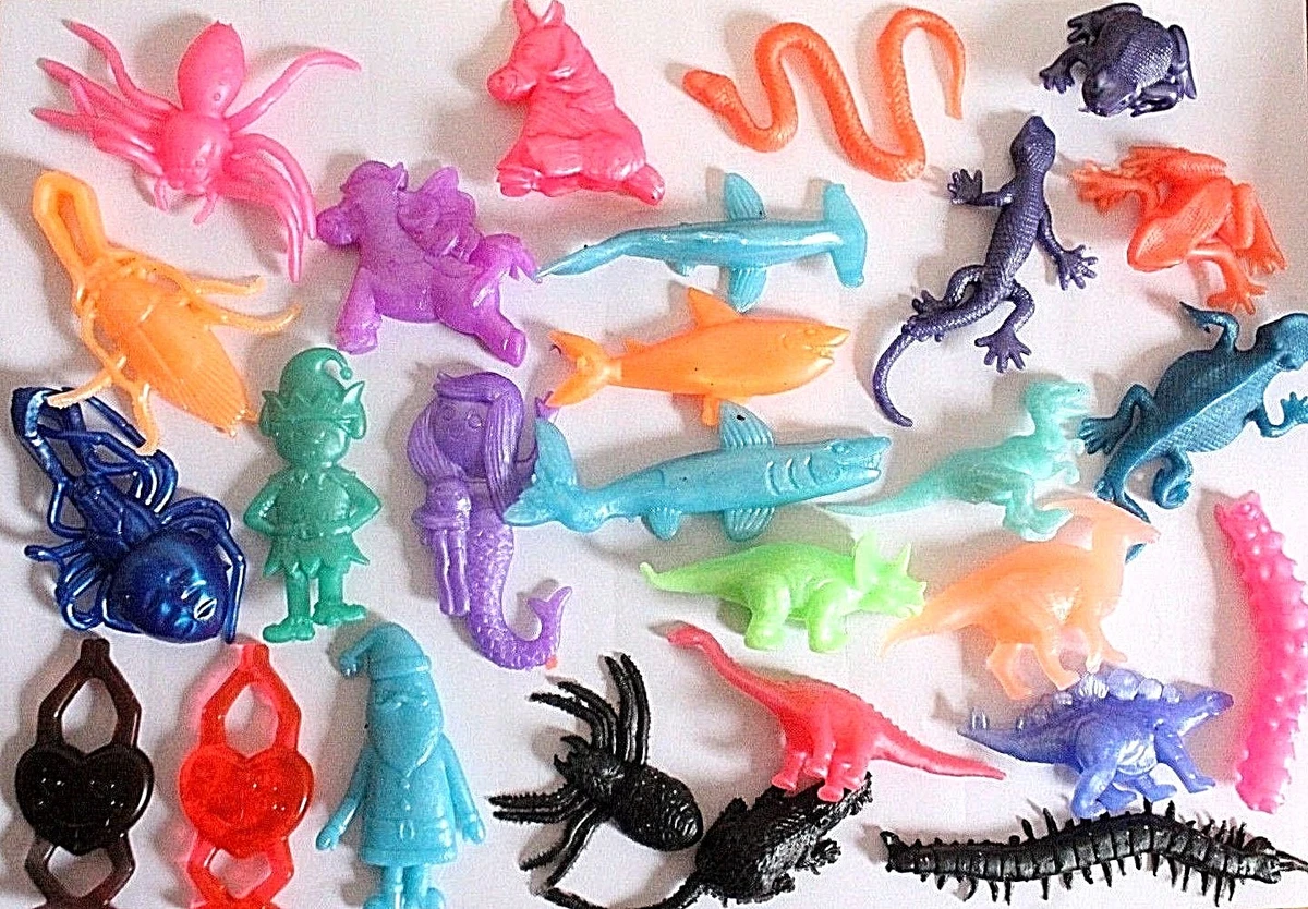 1 4 10 25 Sticky Animal Lizard Insect Dinosaur Snake Shark Kids Toy Party  Favour