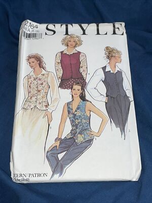 Style 2164 Waistcoat Sewing Pattern 6-16 RARE